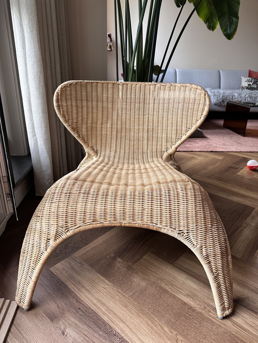 Rattan lounge chair Gulte, Ikea, 1999