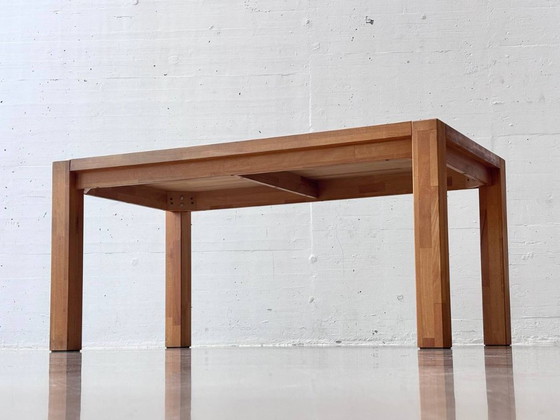 Image 1 of Solid table made of oiled oak, 1990s