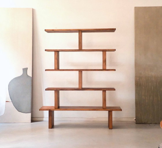 Image 1 of wabi-sabi boekenkast/plank/scherm, genummerd