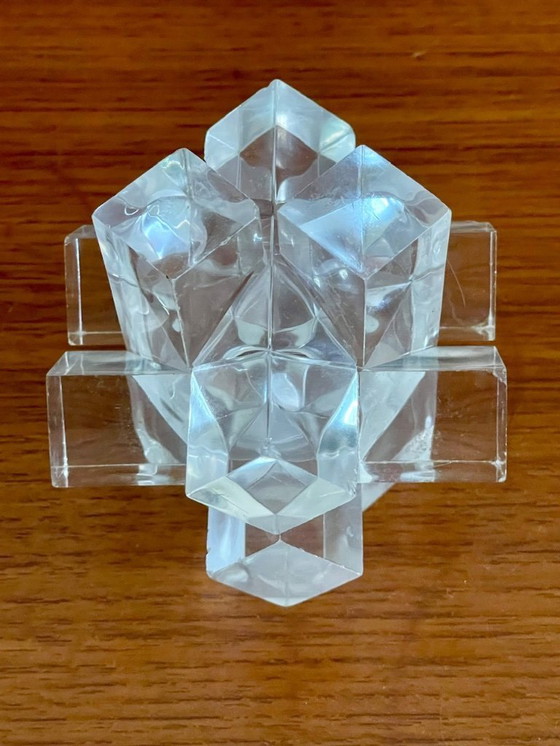 Image 1 of Vintage, vetro acrilico, puzzle di diamanti, anni '70 circa