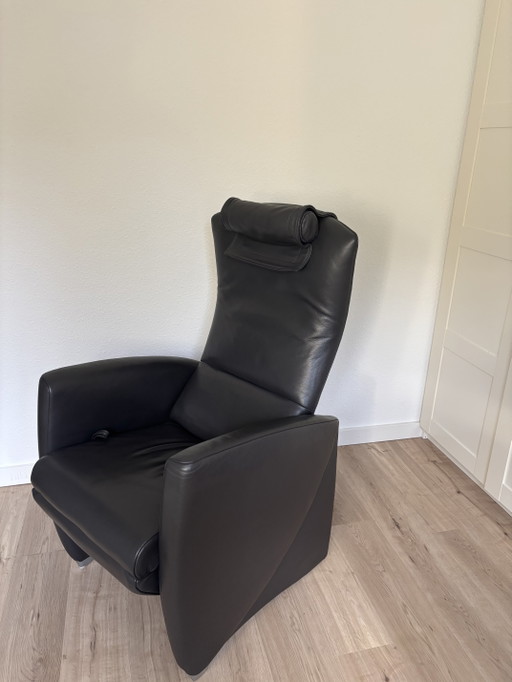 Jori Vinci Multi Move relaxfauteuil – lichtgrijs leer – uitstekende staat