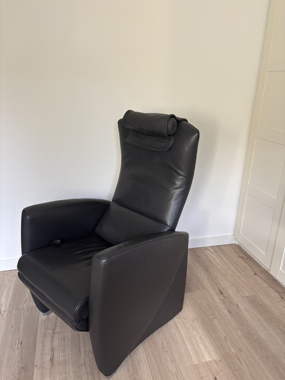 Image 1 of Jori Vinci Multi Move relaxfauteuil – lichtgrijs leer – uitstekende staat