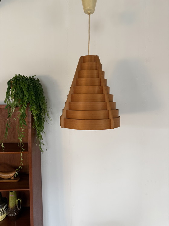 Image 1 of Lampada a sospensione vintage a stecche, Hans Agne Jakobsson anni '60