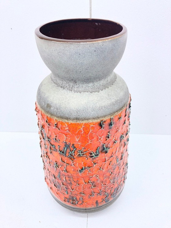 Image 1 of Large floor vase Carstens Tönnieshof 5014/60 in orange/grey