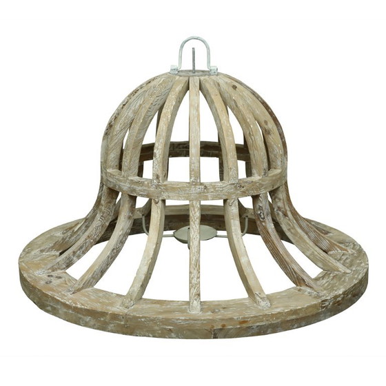 Lampadario grande WOODEN – Metallo, Legno (photo 4 of 6)