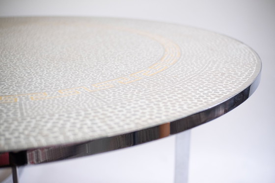 Image 1 of Round vintage mosaic table
