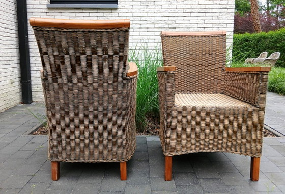 2 poltrone in rattan realizzate a mano negli anni '20 – Sedie da giardino (photo 6 of 15)