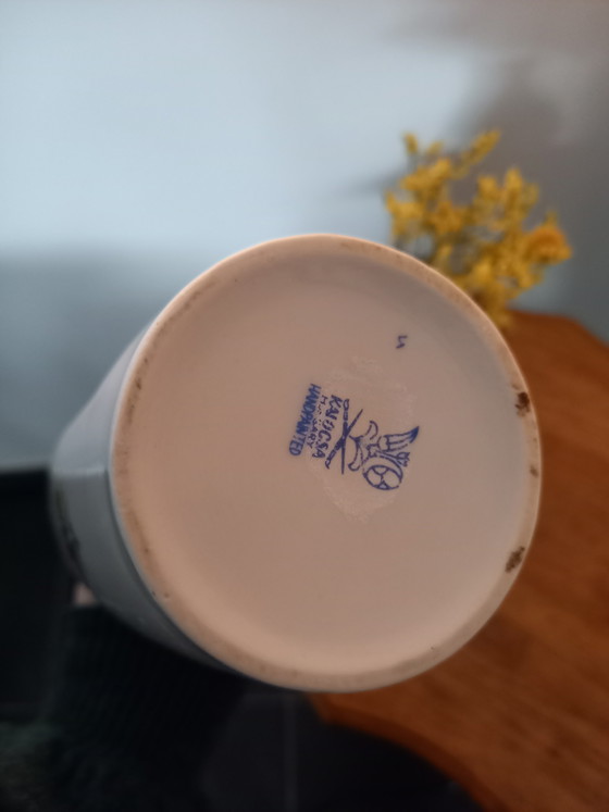 Image 1 of Handgeschilderde  vaasjes set van 2