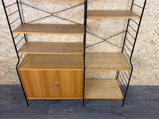 Jaren 60 70 Essen Wandrek Wall Unit Van WHB Duitsland Mid Century – Metal, Wood (photo 8 of 18)