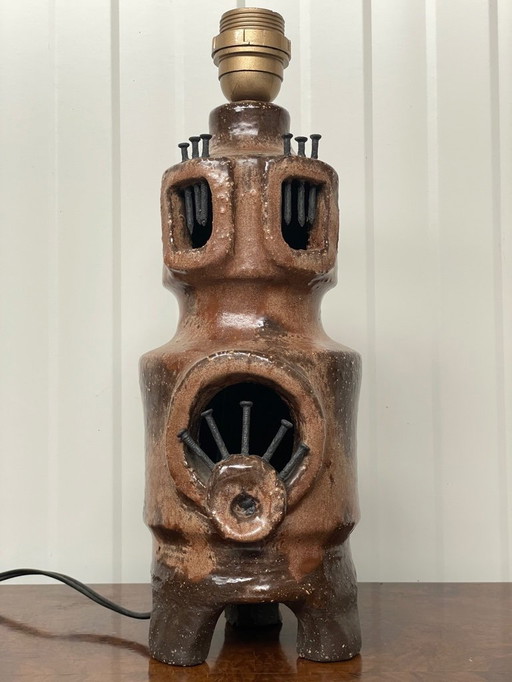 Vintage Brutalist Table Lamp