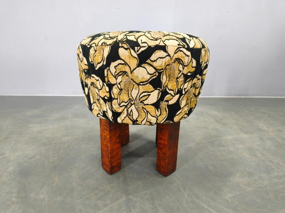 Image 1 of Taburete redondo Art Déco, Checoslovaquia, década de 1930