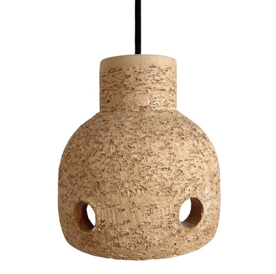 Image 1 of Lampada a sospensione vintage in ceramica anni '70 effetto cemento