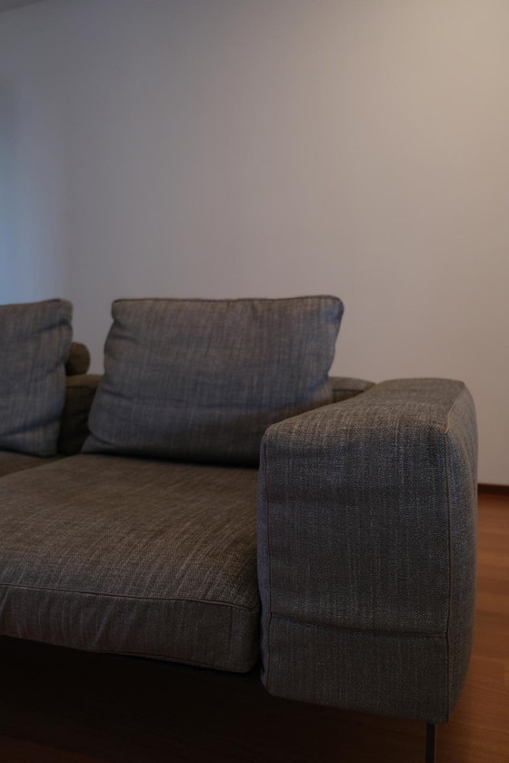 Divano Flexform Lifesteel (Design Antonio Citterio) con Pouf – Ottimo Stato – Divani, Metal, Textile (photo 6 of 9)