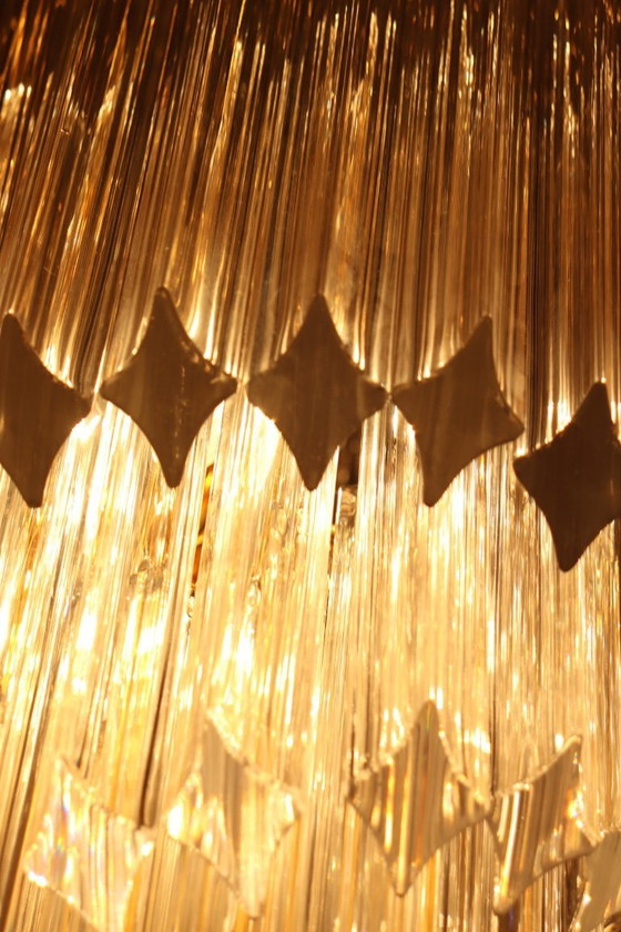 Image 1 of Large waterfall floor lamp/floor lamp by Novaresi, Murano glass, Italy, 1970s