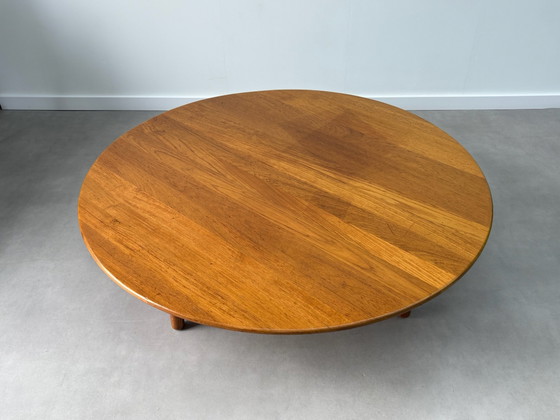 Vintage Danish Design Coffee Table XXL Teak lounge model (Ø130cm) – Wood (photo 6 of 10)