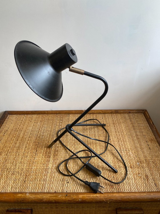 Vintage 1970 Black Cocotte Lamp – Table lamps, Metal (photo 8 of 14)