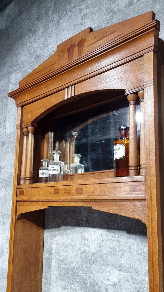 Image 1 of Apothecary Cabinet Drawers Antique Pharmacy Cabinet