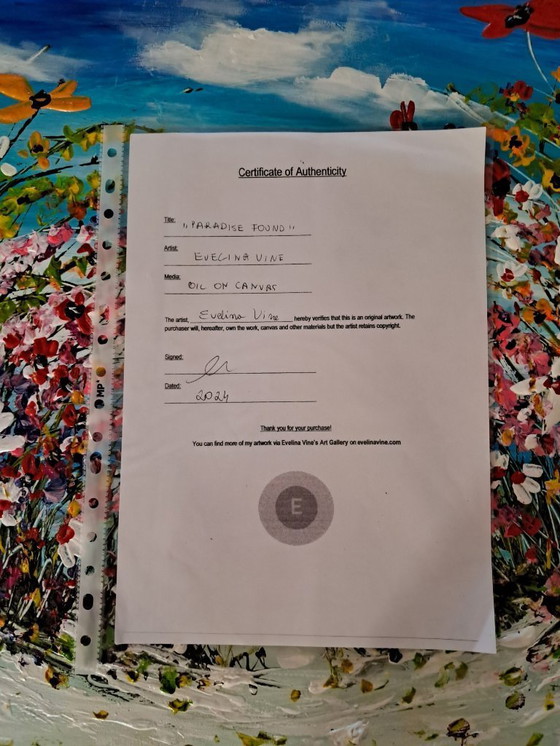 Image 1 of Evelina VINE - Paradise Found - Quadro d'artista