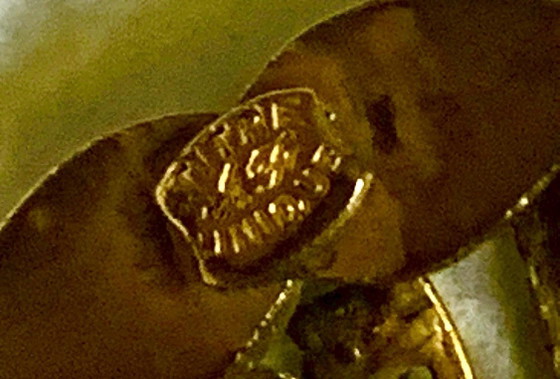 Broche Art Nouveau vers 1900 – Or « Titre Unique » – décor végétal aux perles fines – AF, Cadeaux, Metal (photo 14 of 14)