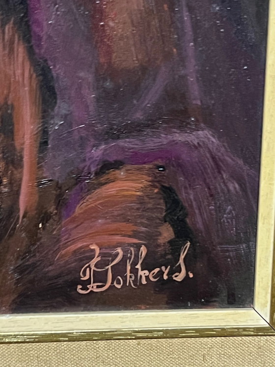 J. Lockers. Portrait of a Spanish knight. Oil on panel. – Paintings & Drawings, Wood (photo 4 of 6)