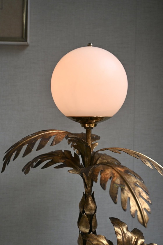 Image 1 of Hollywood Regency Table Lamp Palm Tree Hans Kögl