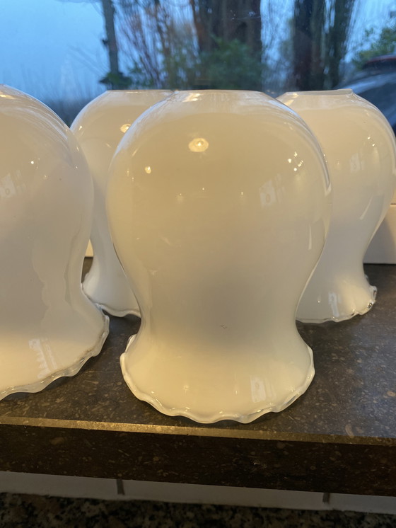 Image 1 of Opaline lampenkapjes 1900