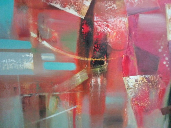 Pittura a Olio Originale Espressionismo Astratto Dialogo – Dipinti e disegni, Canvas (photo 5 of 7)