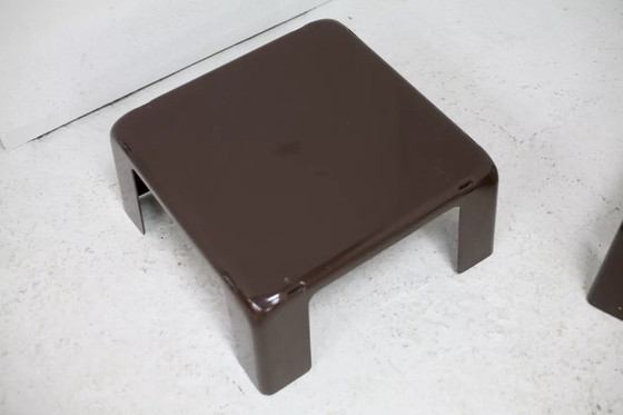 Image 1 of 4x Tavolini da caffè "Gatti" ad incastro, Mario Bellini Pubblicato da C&amp;B Italia