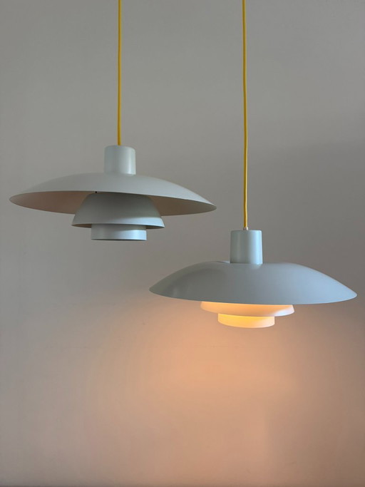 Vintage set 2x Louis Poulsen PH 4/3 Lamp - Poul Henningsen - Danish Pendant