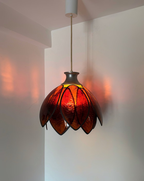 Image 1 of Lámpara de araña Lotus de baquelita de los años 70