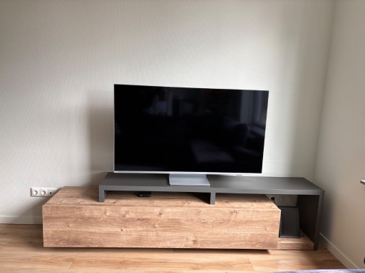 TV Meubel Antraciet Eikenhout – Meubella, tv meubelen, Wood