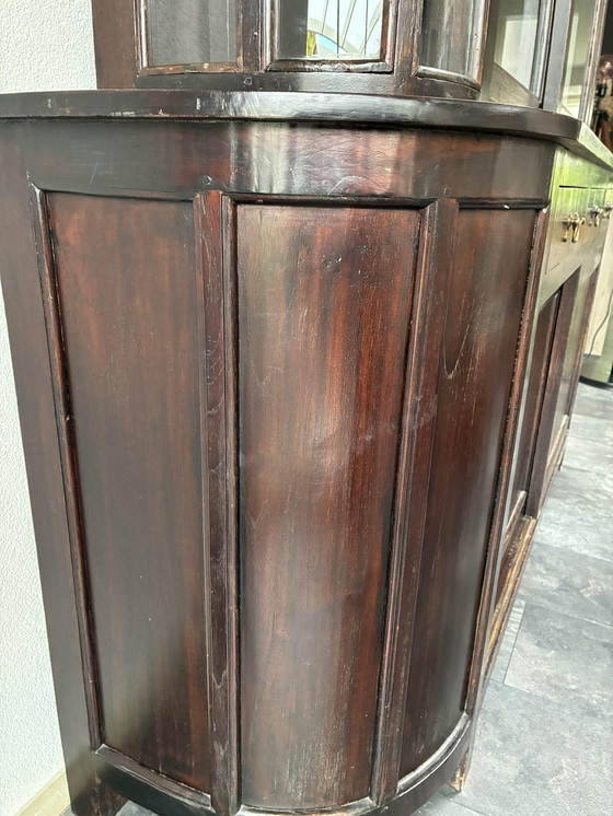 Image 1 of Mobile buffet/vetrina in massello antico