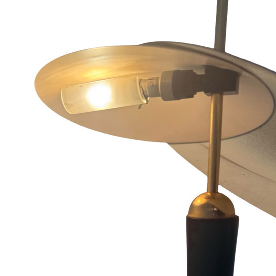 Image 1 of Herda - Memphis stijl / Postmodern ontwerp - Schijvenlamp - B-1352 - Nederlands ontwerp, gemerkt - Gunmetal Gray