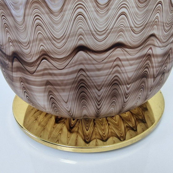 Image 1 of Vintage Hand-Blown Murano Glass Table Lamp, Italy, circa 1970