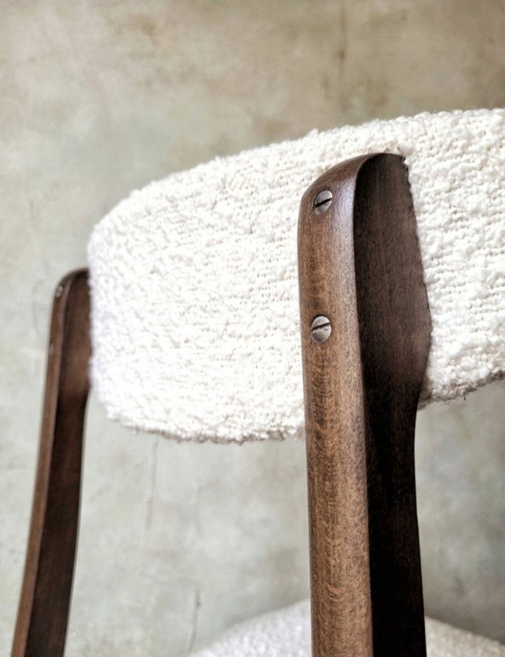 Image 1 of Chaise de salle à manger vintage polonaise style milieu du siècle, modèle 200-190, par R.Hałas PRL Designe