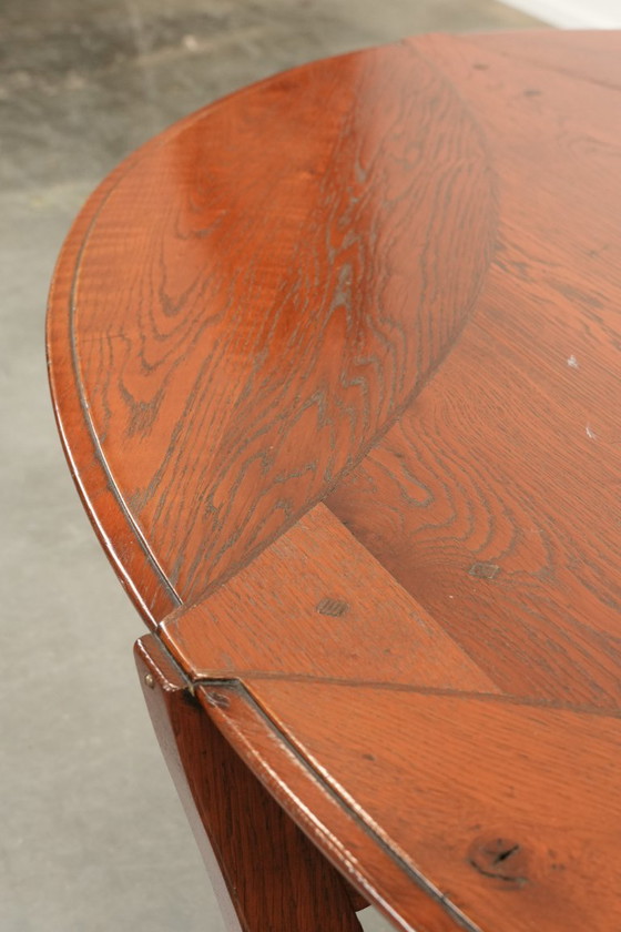 Image 1 of Ovale Art Nouveau design salontafel van Schuitema uit de Jugendstil serie