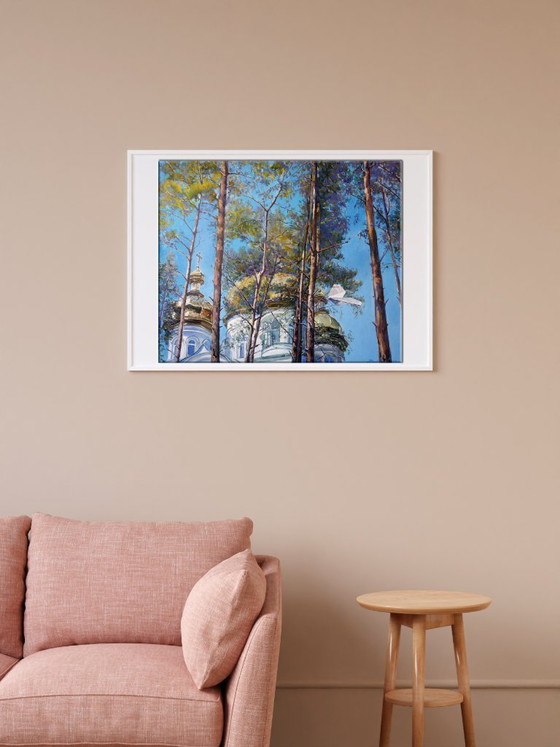 Original Ölgemälde Zeitgenössische Kunst Tempel Gute Nachrichten – Gemälde & Zeichnungen, Canvas (photo 3 of 7)