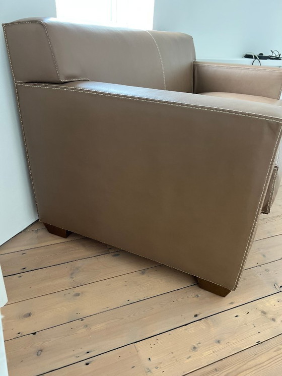 Image 1 of Authentic Hermes 2 seater leather sofa 