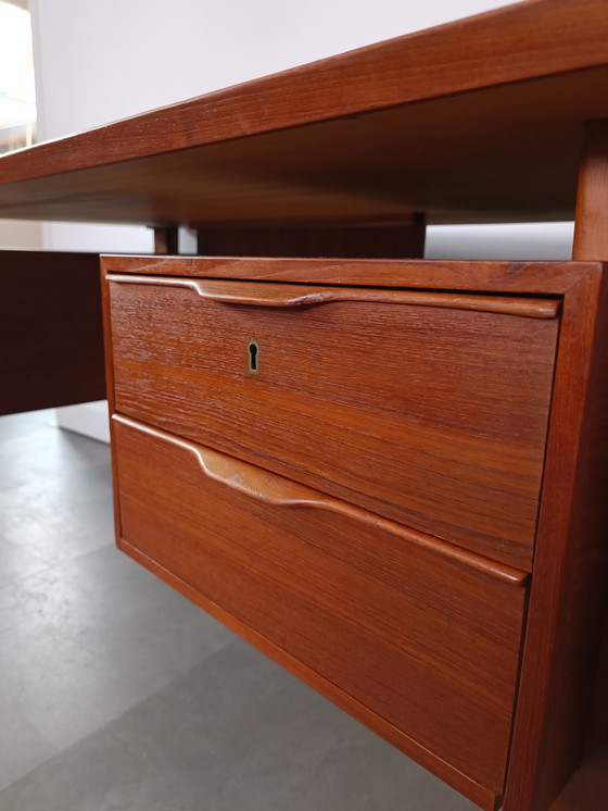 Image 1 of Vintage Danish freestanding desk by Henning Jørgensen