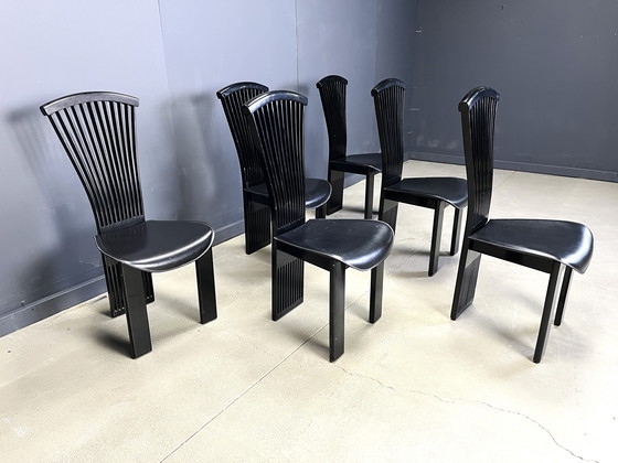Image 1 of Vintage Dining Chairs by Pietro Costantini, 1980s, Set of 6