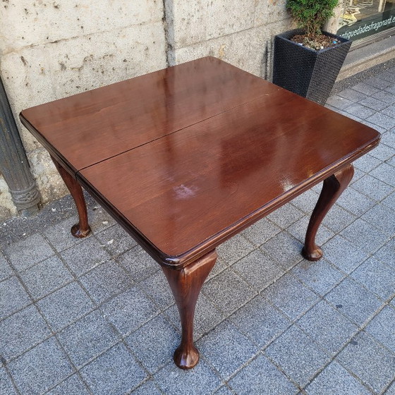 Image 1 of Extending crank dining table, J.& J. W. Meeks, New York, mahogany wood, 19th c. - United States