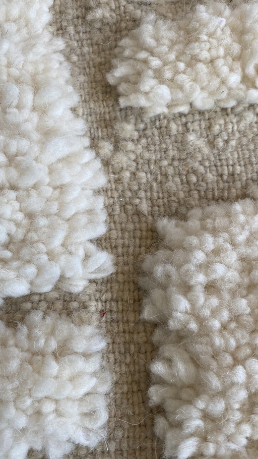 Autentico tappeto berbero fatto a mano – 260x158 cm | Lana su lana delle montagne dell'Atlante