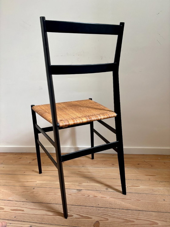 4x Sedie Gio Ponti 699 Superleggera in Frassino Nero – Cassina, Sedie da pranzo, Wood (photo 9 of 18)