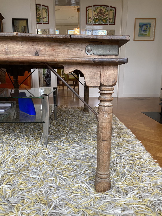 Image 1 of Table ancienne en teck indien