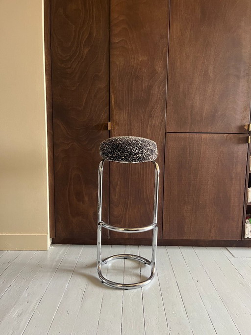 4 sgabelli da bar vintage – Design Luc Meerschaert & Ivan De Cock (©1971)