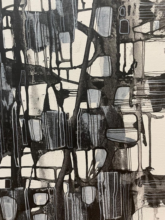 Image 1 of Natia Antadze Abstracte compositie XXL