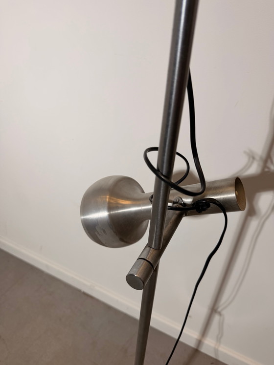 Image 1 of Vintage verstelbare vloerlamp met dubbele spot