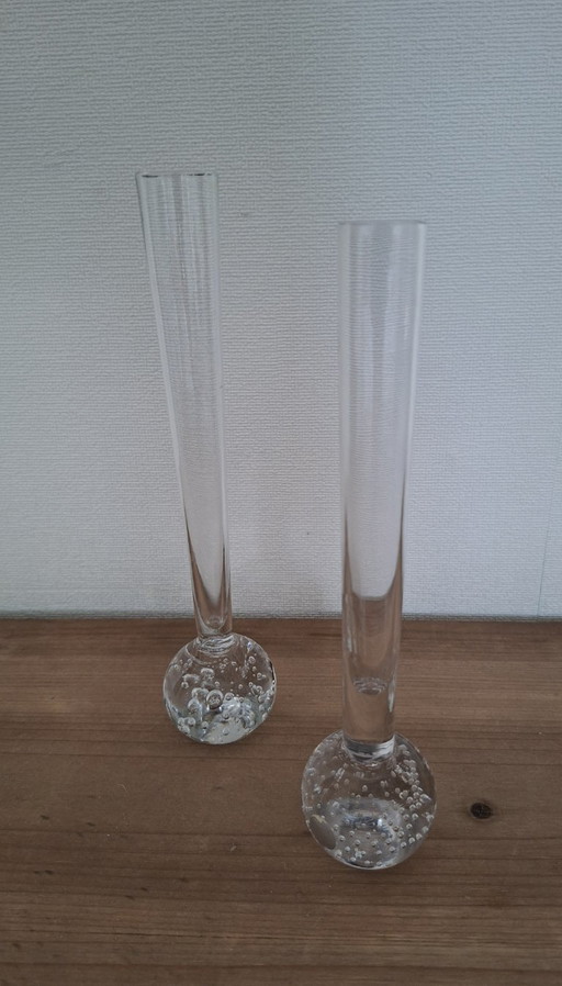2 vasi vintage in vetro artistico trasparente Kosta Boda Bubble, provenienti dalla Svezia. – glaskunst, Glass (photo 2 of 6)