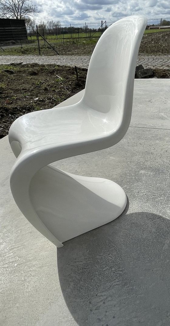 Image 1 of Set van 6 Panton chair Herman Miller wit