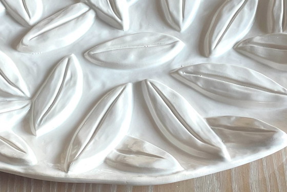 Image 1 of White enamel serving dish by Bela Silva